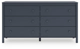 Simmenfort Navy Blue Dresser by Ashley at Eve Furniture