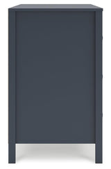 Simmenfort Navy Blue Dresser by Ashley at Eve Furniture