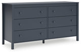 Simmenfort Navy Blue Dresser