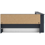 Simmenfort Navy Blue Full Bookcase Corner Storage Bed by Ashley at Eve Furniture