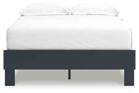 Simmenfort Navy Blue Full Platform Bed by Ashley at Eve Furniture