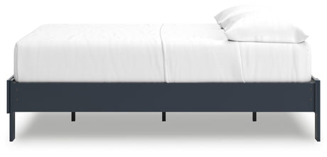 Simmenfort Navy Blue Full Platform Bed by Ashley at Eve Furniture