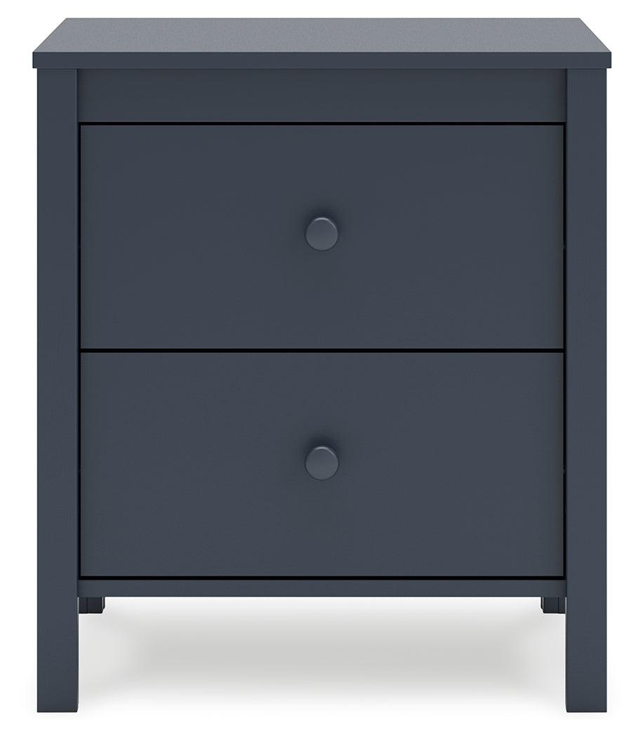 Simmenfort Navy Blue Nightstand by Ashley at Eve Furniture