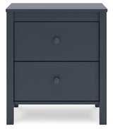 Simmenfort Navy Blue Nightstand by Ashley at Eve Furniture