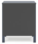Simmenfort Navy Blue Nightstand by Ashley at Eve Furniture