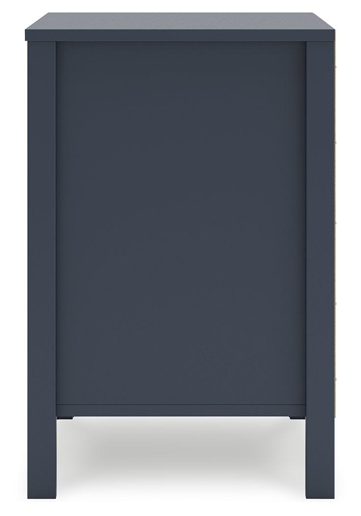 Simmenfort Navy Blue Nightstand by Ashley at Eve Furniture