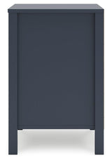 Simmenfort Navy Blue Nightstand by Ashley at Eve Furniture