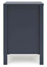 Simmenfort Navy Blue Nightstand by Ashley at Eve Furniture