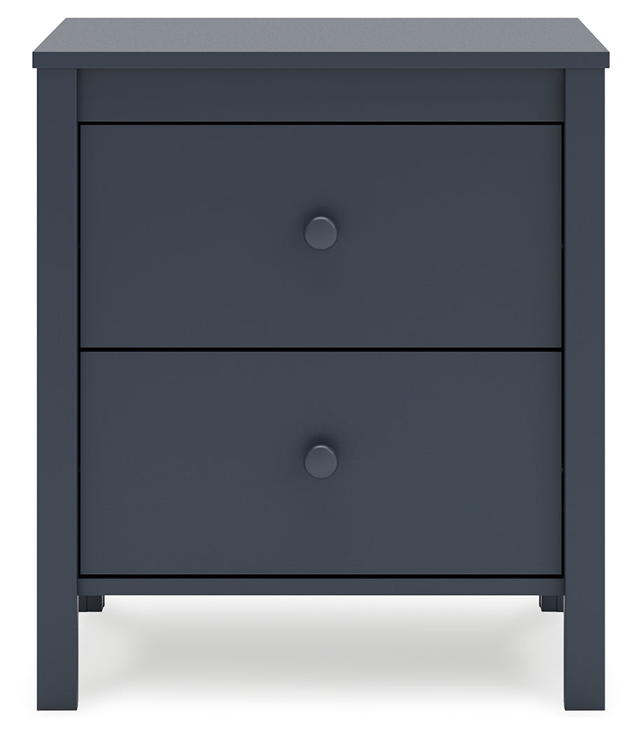 Simmenfort Navy Blue Nightstand