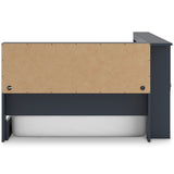 Simmenfort Navy Blue Twin Bookcase Corner Storage Bed by Ashley at Eve Furniture