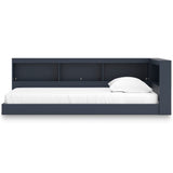 Simmenfort Navy Blue Twin Bookcase Corner Storage Bed by Ashley at Eve Furniture