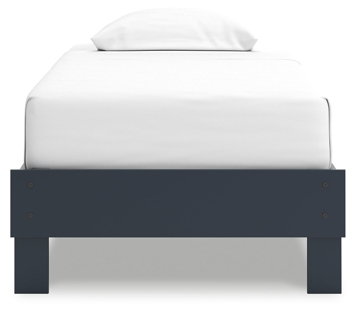 Simmenfort Navy Blue Twin Platform Base Bed by Ashley at Eve Furniture