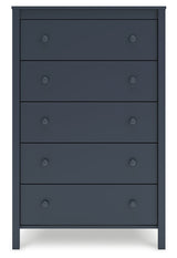 Simmenfort Navy Blue Youth Platform Base Bedroom Set by Ashley at Eve Furniture
