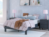 Simmenfort Navy Blue Youth Platform Base Bedroom Set by Ashley at Eve Furniture