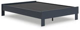 Simmenfort Navy Blue Youth Platform Base Bedroom Set by Ashley at Eve Furniture
