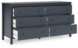Simmenfort Navy Blue Youth Platform Base Bedroom Set by Ashley at Eve Furniture