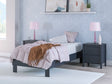 Simmenfort Navy Blue Youth Platform Base Bedroom Set by Ashley at Eve Furniture