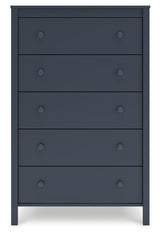 Simmenfort Navy Blue Chest of Drawers by Ashley at Eve Furniture