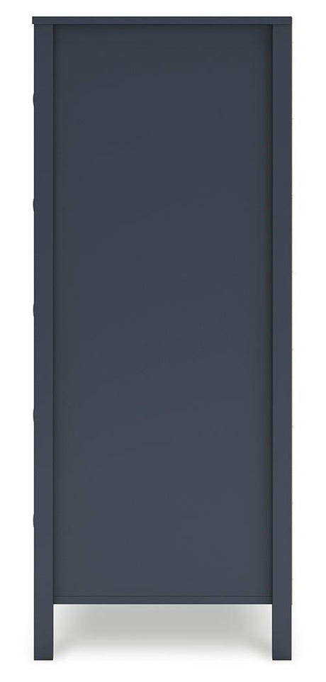 Simmenfort Navy Blue Chest of Drawers by Ashley at Eve Furniture