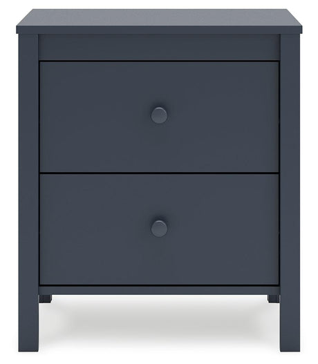 Simmenfort Navy Blue Nightstand by Ashley at Eve Furniture