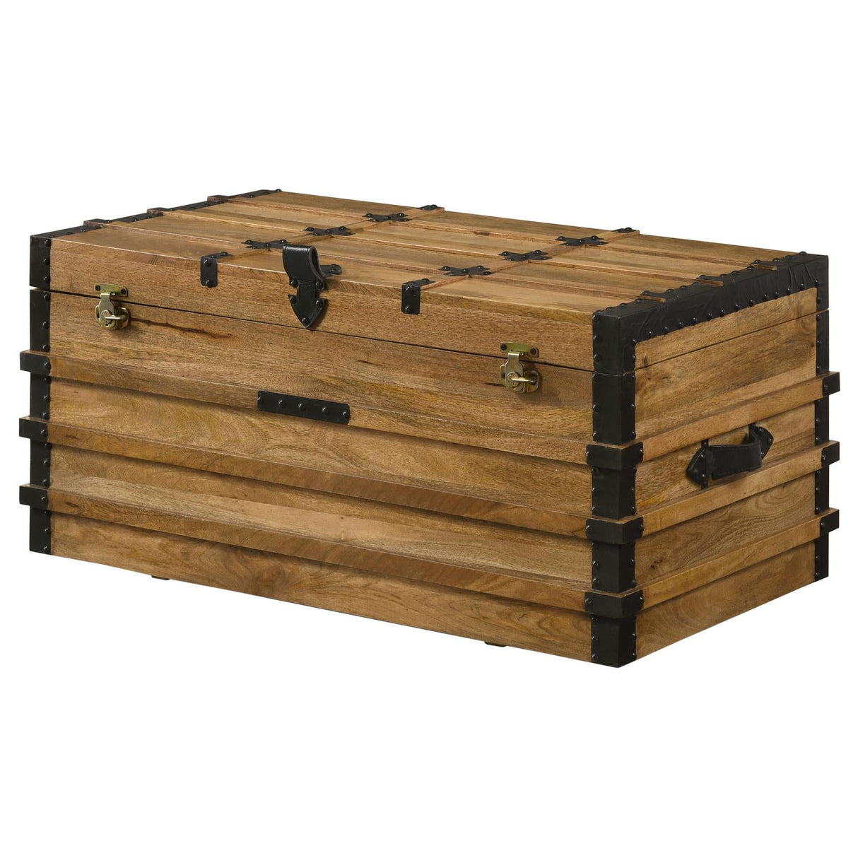 Simmons Natural/Black Rectangular Storage Trunk