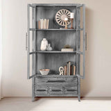 Simon Antique Blue Display Cabinet by Classic Home at Eve Furniture