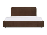 Simon Brown King Storage Bed by Moe's Home at Eve Furniture