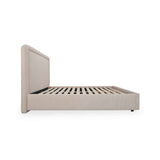 Simon Flecked Beige King Storage Bed by Moe's Home at Eve Furniture