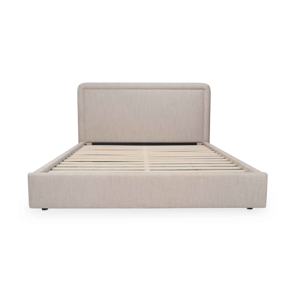 Simon Flecked Beige Queen Storage Bed