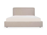 Simon Flecked Beige Queen Storage Bed