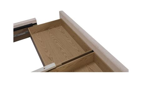 Simon King Storage Bed Flecked Beige by Moe's Home at Eve Furniture