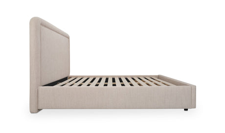Simon King Storage Bed Flecked Beige by Moe's Home at Eve Furniture
