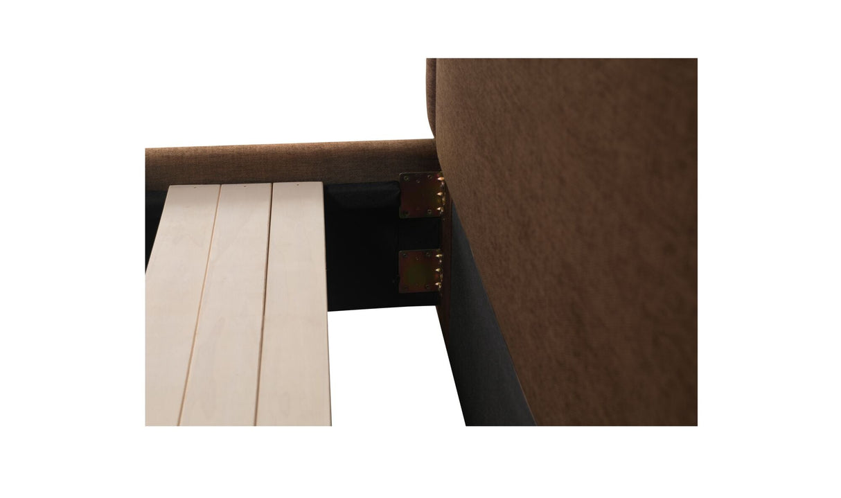 Simon Queen Storage Bed Brown by Moe's Home at Eve Furniture