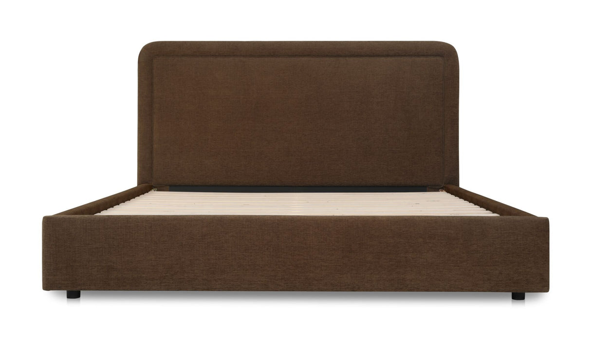 Simon Queen Storage Bed Brown by Moe's Home at Eve Furniture