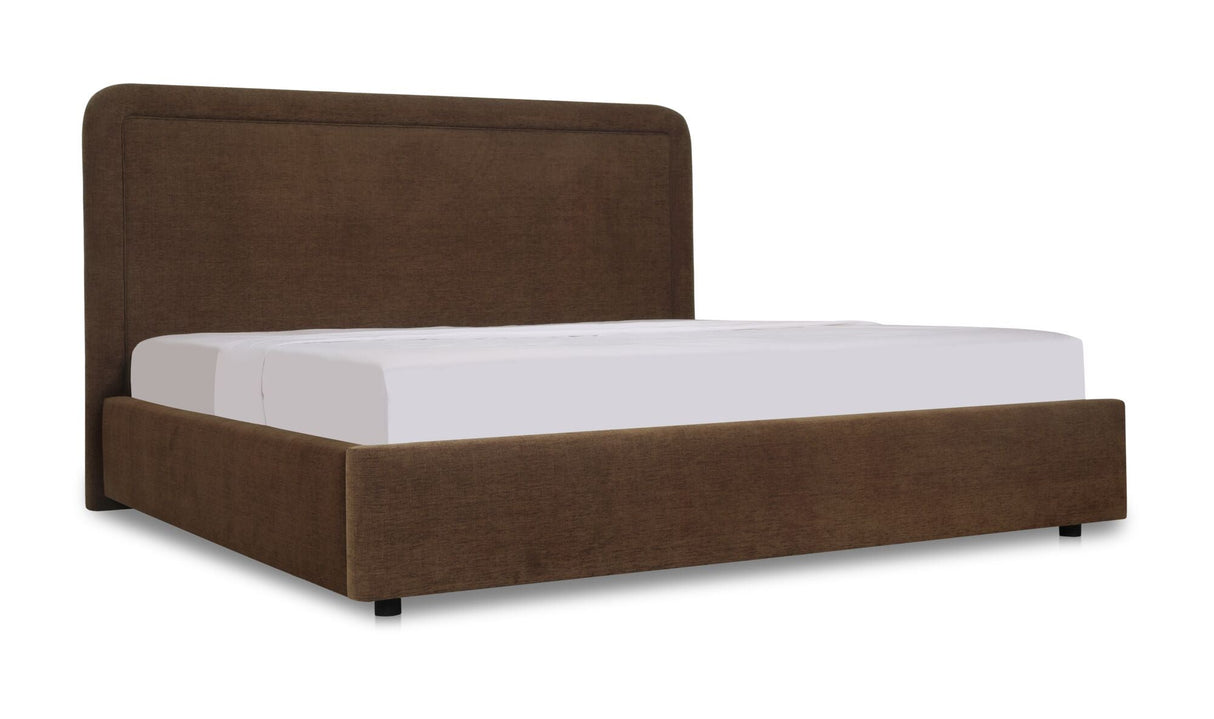 Simon Queen Storage Bed Brown by Moe's Home at Eve Furniture