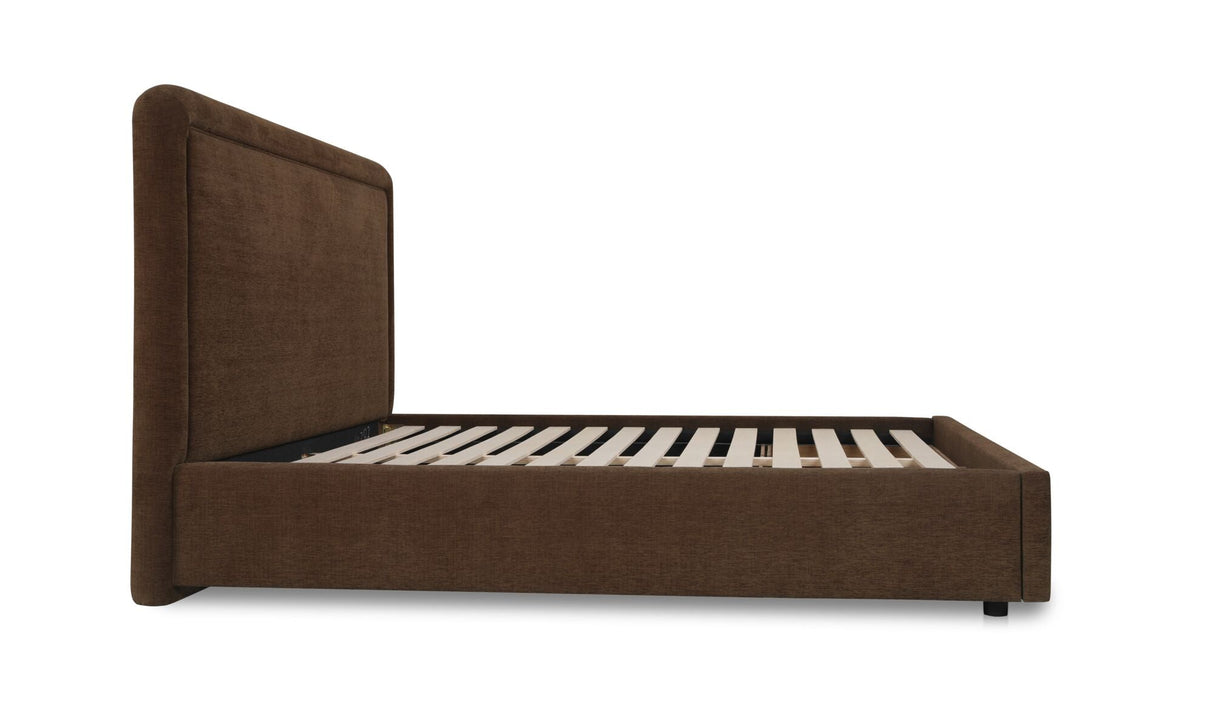 Simon Queen Storage Bed Brown by Moe's Home at Eve Furniture