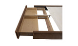 Simon Queen Storage Bed Brown by Moe's Home at Eve Furniture