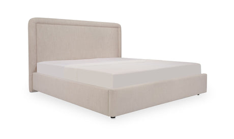 Simon Queen Storage Bed Flecked Beige by Moe's Home at Eve Furniture