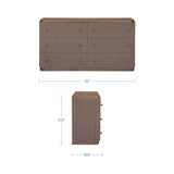 Simone Brown 6 Drawer Dresser by MOES at Eve Furniture
