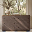 Simone Brown 6 Drawer Dresser by MOES at Eve Furniture