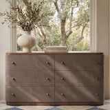 Simone Brown 6 Drawer Dresser by Moe's Home at Eve Furniture