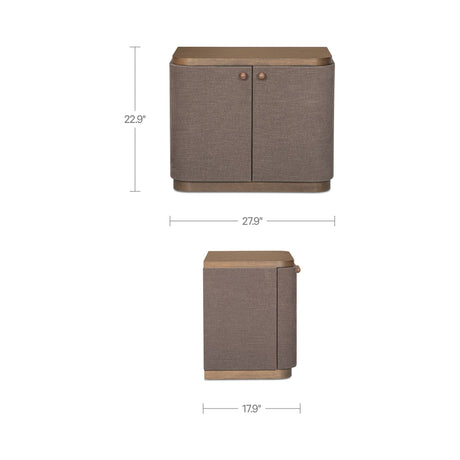 Simone Brown Nightstand by MOES at Eve Furniture