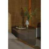 Simone Brown Nightstand by Moe's Home at Eve Furniture