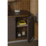 Simone Brown Nightstand by Moe's Home at Eve Furniture