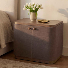 Simone Brown Nightstand by Moe's Home at Eve Furniture