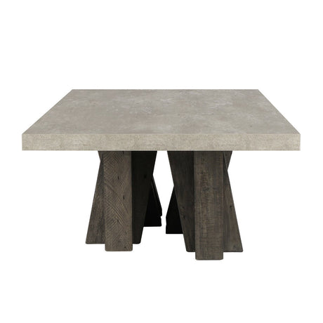 Simone Olive Brown/Antique Gray 66" Coffee Table by Classic Home at Eve Furniture