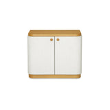 Simone Cream/Natural Nightstand by MOES at Eve Furniture