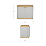Simone Cream/Natural Nightstand by MOES at Eve Furniture