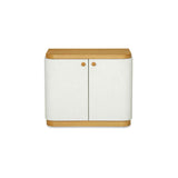 Simone Cream/Natural Nightstand by Moe's Home at Eve Furniture