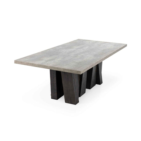 Simone Dining Table - Olive Brown/Antique Gray by Classic Home at Eve Furniture